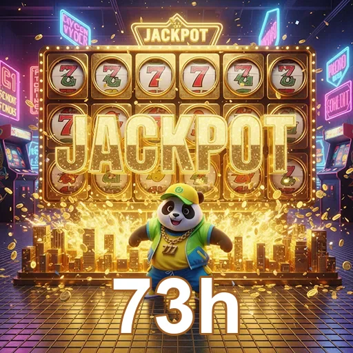 Panda ganhando no caça-níquel Jackpot no site 73h, trazendo sorte e diversão.